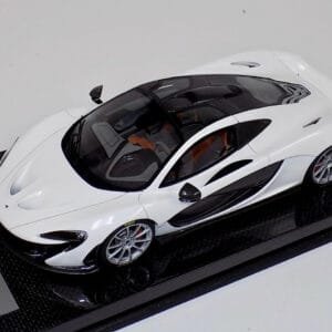 1/18 Tecnomodel McLaren P1 (Gloss White with Silver wheels) with Carbon Base Resin Live Car Model Karson Limited 01/15
