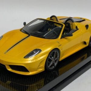 1/18 MR Collection Ferrari F430 Scudera 16M (Tristrato Yellow) Live Car Model Karson with Carbon Fiber Base Limited 25 Pieces