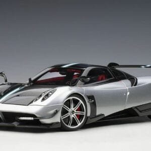 1/18 AUTOart Pagani Huayra BC in Grigio Mercur Silver Carbon Live Car Model Karson