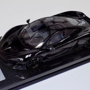 1/18 Tecnomodel McLaren P1 (Gloss Black with Black wheels) with Carbon Base Resin Live Car Model Karson Limited 01/25