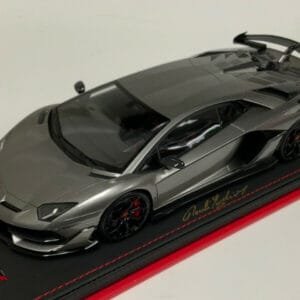 1/18 MR Collection Lamborghini Aventador SVJ (Metallic Grey) Signed by MR Owner 1 of 1 Live Car Model Karson