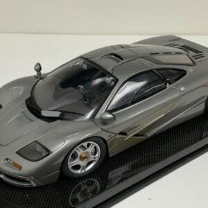 1/12 Minicamps McLaren F1 Street Car (Dark Silver) with Carbon Base Display Case Live Car Model Karson
