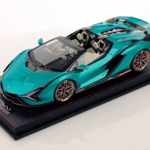 1/18 MR Collection Lamborghini Sian Roadster (Blu Uranus Blue) Live Car Model Karson