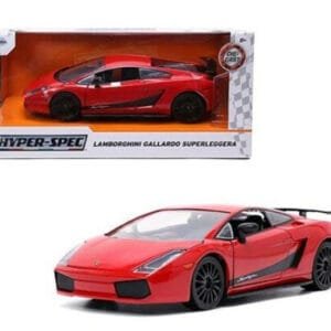 1/24 Jada Lamborghini Gallardo Superleggera Red Live Car Model Karson Diecast
