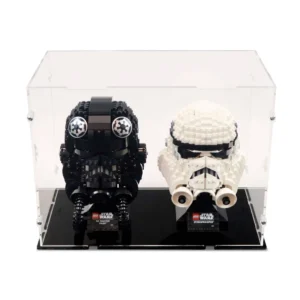 2x Star Wars Helmets LEGO Display Case  | Dream Car Planet