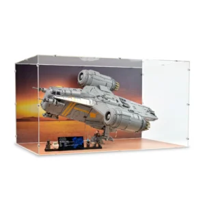 UCS The Razor Crest LEGO Display Case (with stand) for LEGO Set 75331  | Dream Car Planet