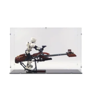 Scout Trooper & Speeder Bike LEGO Display Case for LEGO Set 75532  | Dream Car Planet