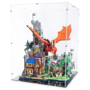 Dungeons & Dragons: Red Dragon's Tale LEGO Display Case for LEGO Set 21348  | Dream Car Planet