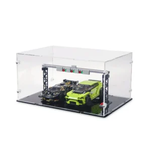 Lamborghini Urus ST-X & Lamborghini Huracán Super Trofeo EVO Display Case for LEGO Set 76899  | Free Shipping